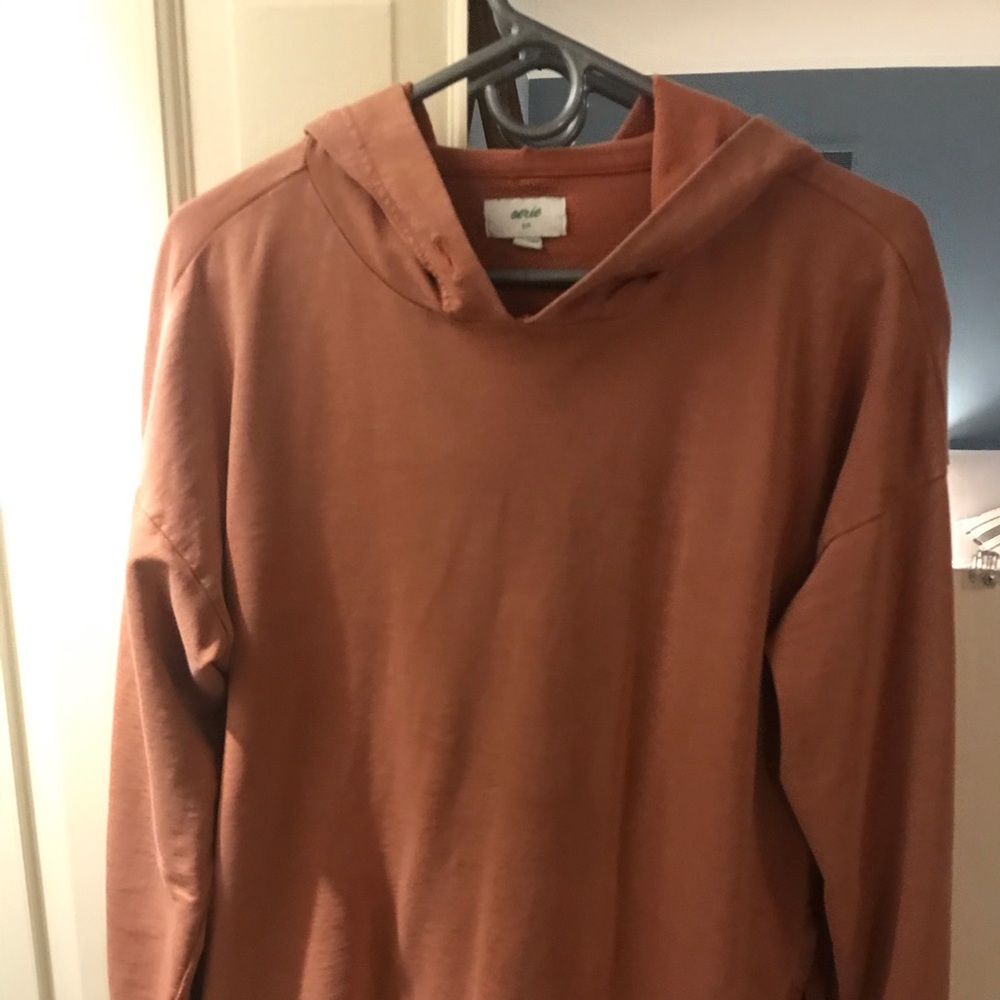 Aerie rust colored hoodie